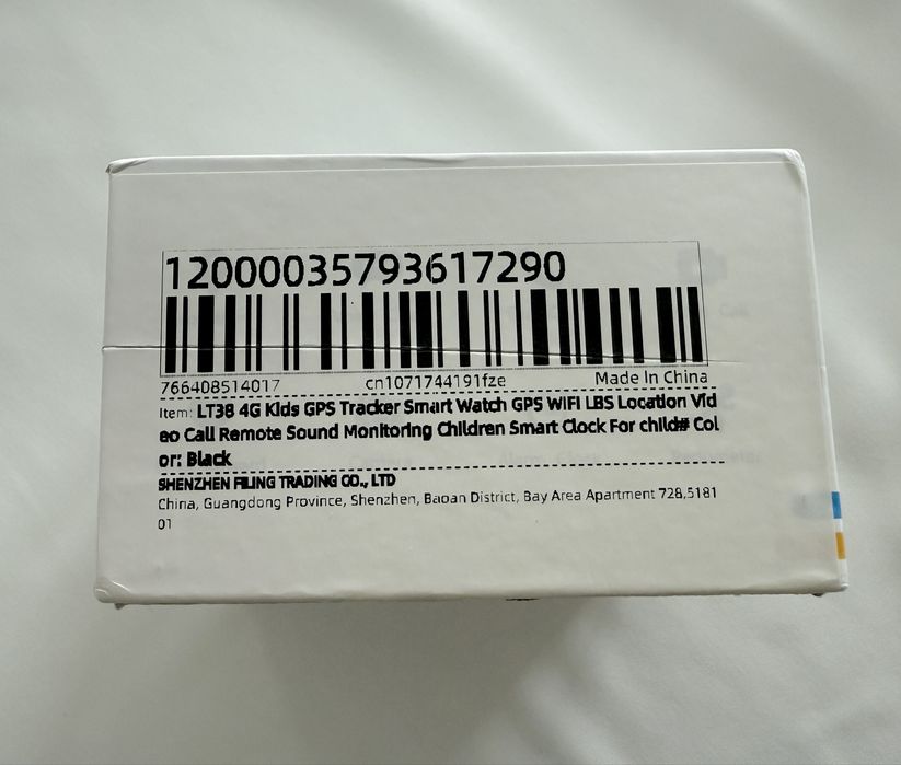 Smartwhatch de criança LT38 4G Preto