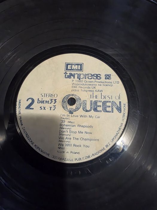 Płyta winylowa 2 stronna Queen