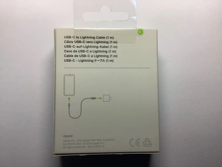 Оригинальный Кабель Apple USB-C to Lightning (1 m) White
