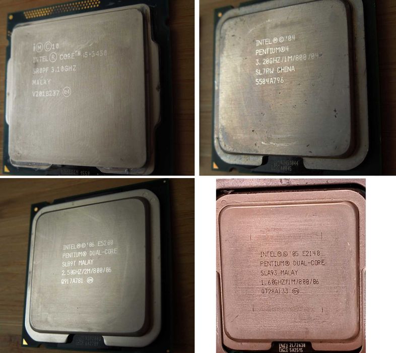 Lote de Informática – 4 CPUs + 28 Memórias RAM (DDR1 / DDR2 / DDR3)+ motherboard Intel + 4 HDD + fonte 500W + ventoinhas + 7 ratos + 6 cabos VGA