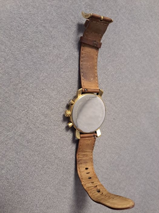 Zegarek foril złoty brązowy pasek oryginalny wskazówki