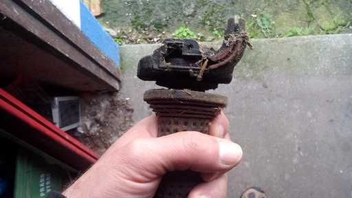 Acelarador de mota antiga