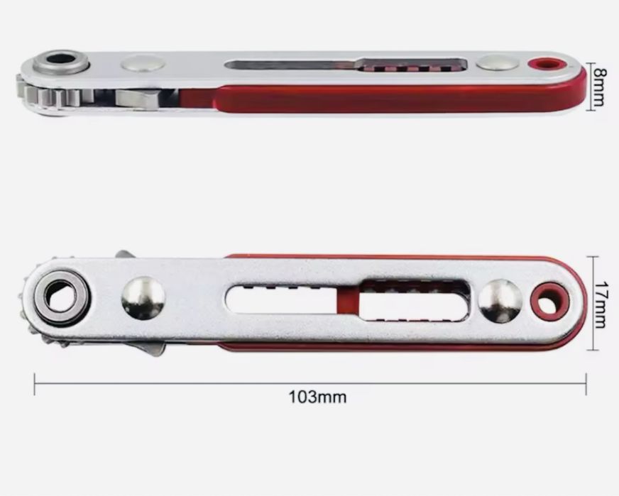 1/4 Міні-багатофункціональна двостороння тріскачка для біт 1/4реверсна