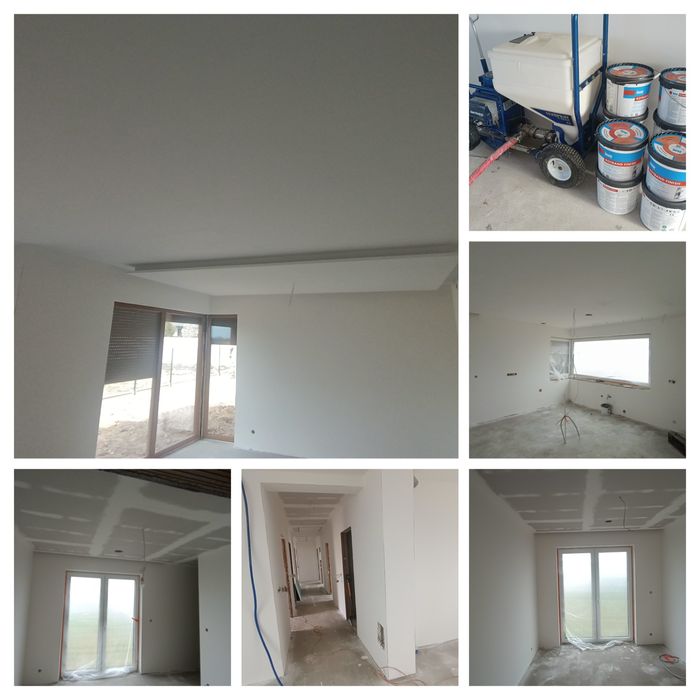 Gładzie natryskowe, szpachlowanie, zabudowy gk, sufity podwieszane/OWA