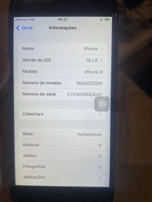 Iphone 8- 64g , a funcionar
