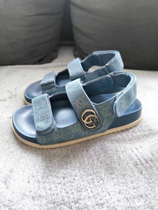Sandały jeansowe ala Gucci 39