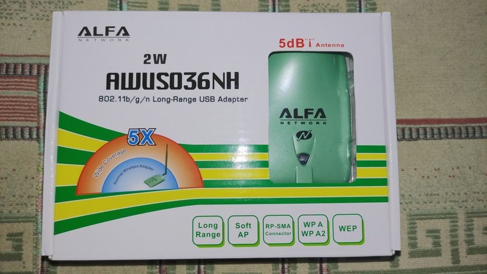 WIFI адаптер Alfa AWUS036NH