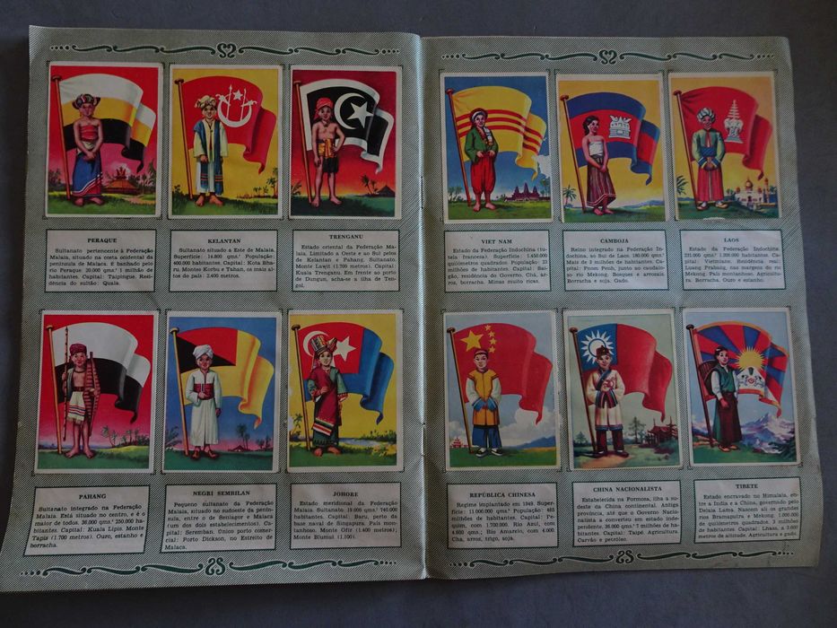 Caderneta de cromos Bandeiras do Universo (Faltam 14 cromos)