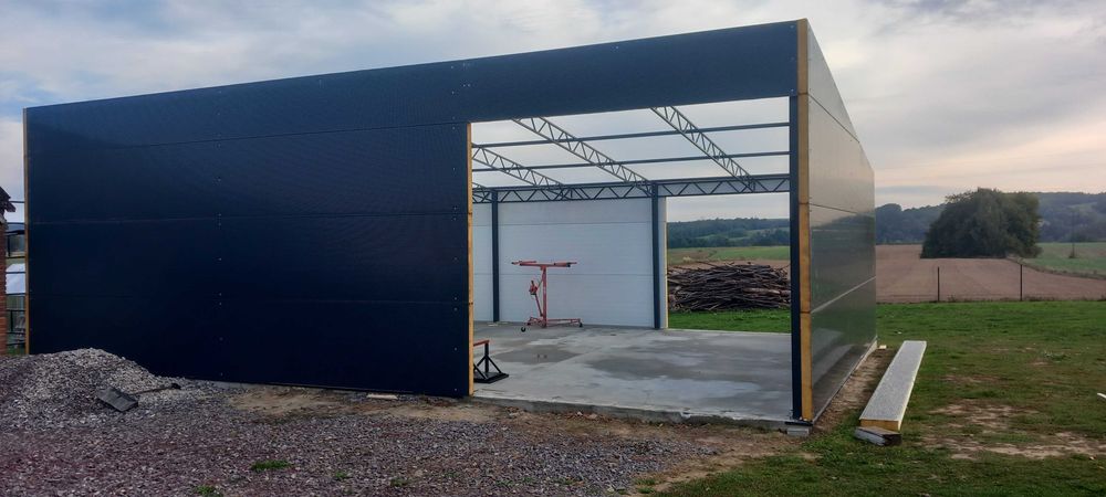 Wiata hala garaż 6m na 12m