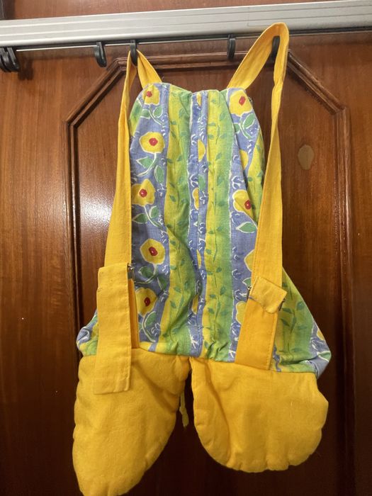 Mochila em tecido de algodão