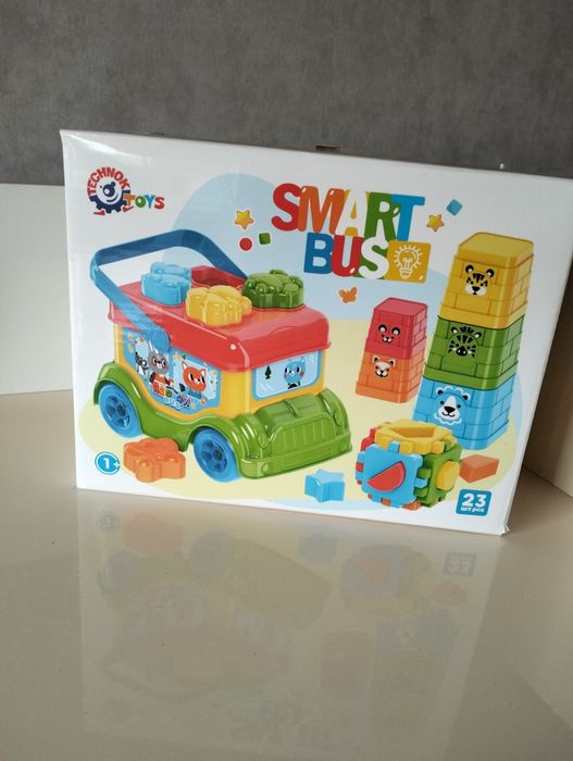 Іграшка для розвитку Автобус Technok Toys, сортер , куб , пірамідка , розвиваюча