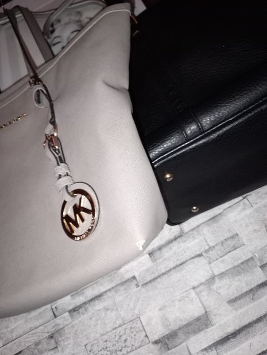 Zestaw torebka damska  torba A4 Mk Michael Kors szara czarna duża tani