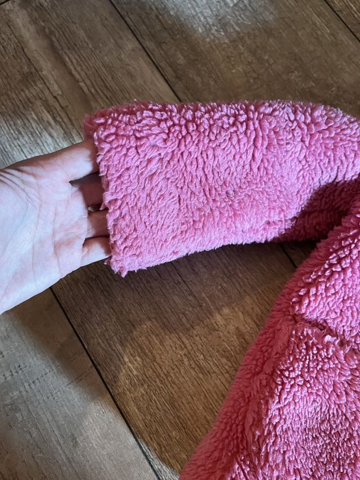 Płaszczyk futerko rozm 98cm, wiosna, stan bardzo dobry, rozowy