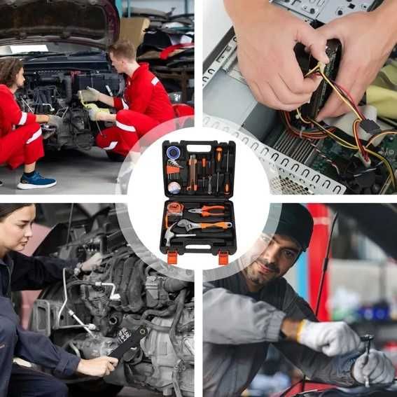 Компактный набор инструментов в кейсе, 16 предметов