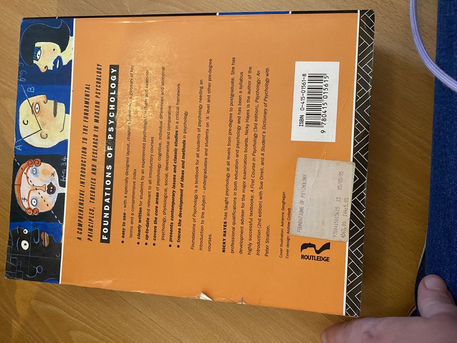 Foundations of PSYCHOLOGY -- Nicky Hayes - Psicologia