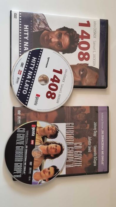 2 płyty DVD: "1408" i "Co gryzie Gilberta Grape'a". Cena za komplet!