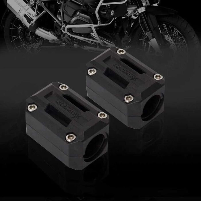 Par de protetores de crash bars moto cafe racer