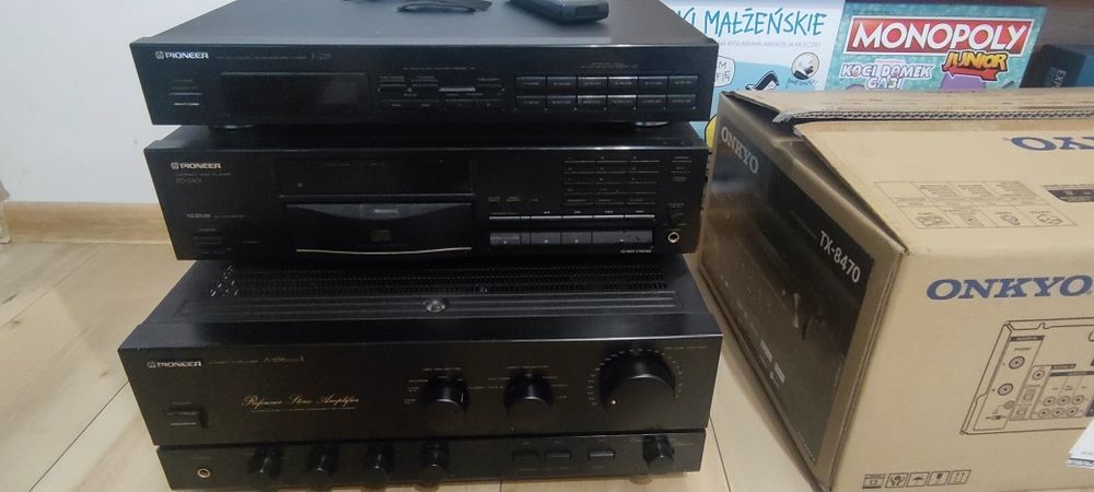 Pioneer wieża RADIO F-229 CD PD-501 Kasetowy Wzmacniacz A-656 Mark II