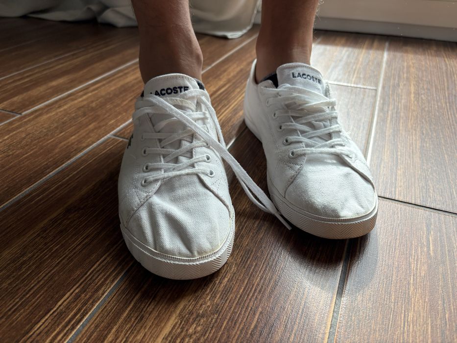 Tenisowki biale meskie Lacoste