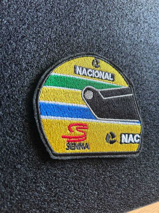 Naszywka Formula 1 Senna Helmet Velcro Patch