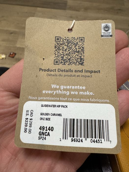 Поясна сумка спінінгіста Patagonia Guidewater Hip Pack, Golden Caramel