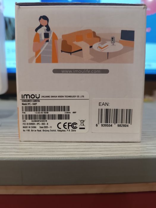 Камера відеоспостереження відеокамера IP-відеокамера 4 Мп Imou Cube 4MP (IPC-K42P)
