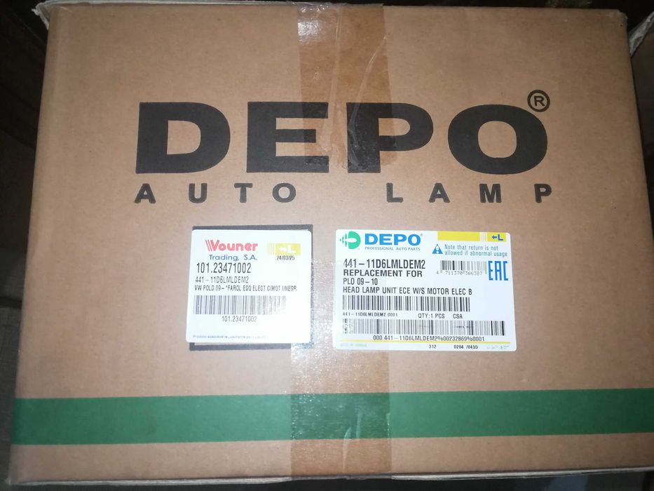 Farol ótica esquerdo vw polo