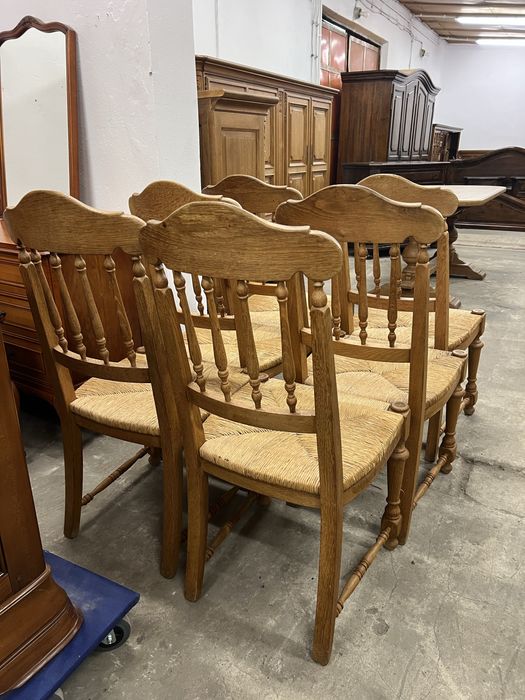 Dębowy stół z 6 krzesłami/lite drewno/Raty