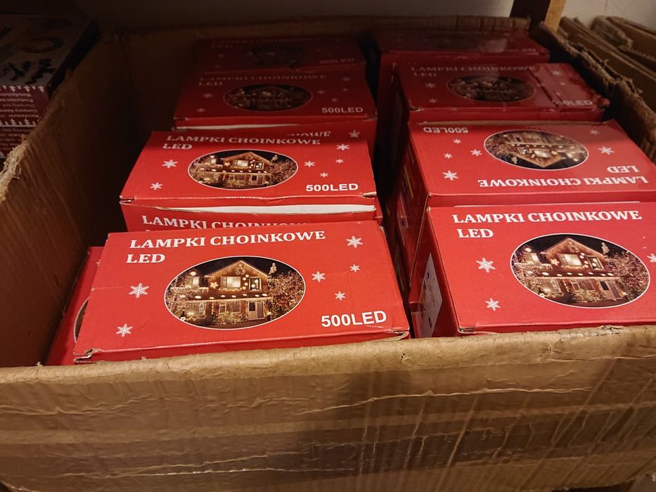 500 LED Lampki choinkowe Zimny Biały NA ZEWNĄTRZ IP44 32 metry Nowe