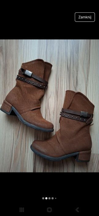 Botki zamszowe r. 37