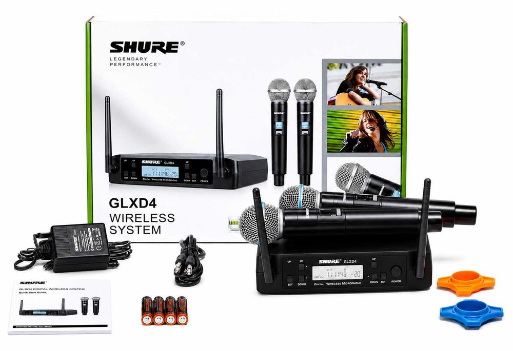 SHURE GLXD4/BETA58A вокальна радіосистема з двома ручними мікрофонами (не SLX, QLX-D, ULX-D, BLX, sm58)