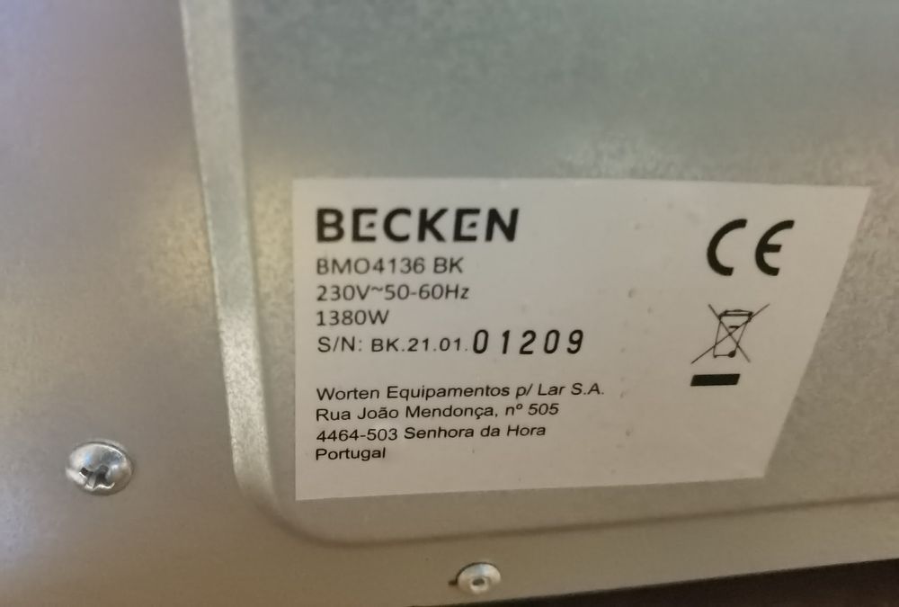Forno elétrico becken