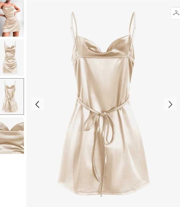 vestido bege/rosado NOVO