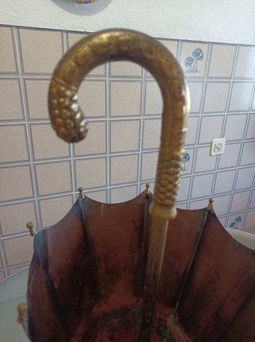 Cesto e Bengaleiro em cobre, muito antigos