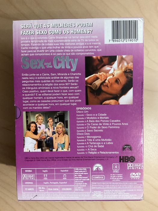 1, 3, 4 e 5 temporada do Sex and the City
