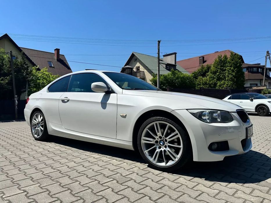 BMW Seria 3 BMW 3 coupe (E92) X-drive 2,0D 184km, M-pakiet, Biała perła, 190tys km