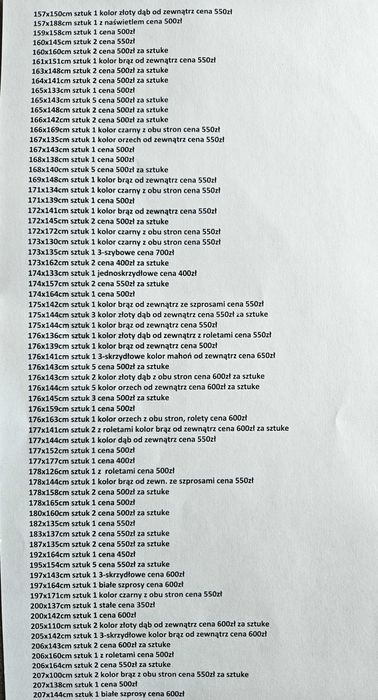 OKNA Plastikowe PCV z demontażu drzwi balkonowe, różne wymiary