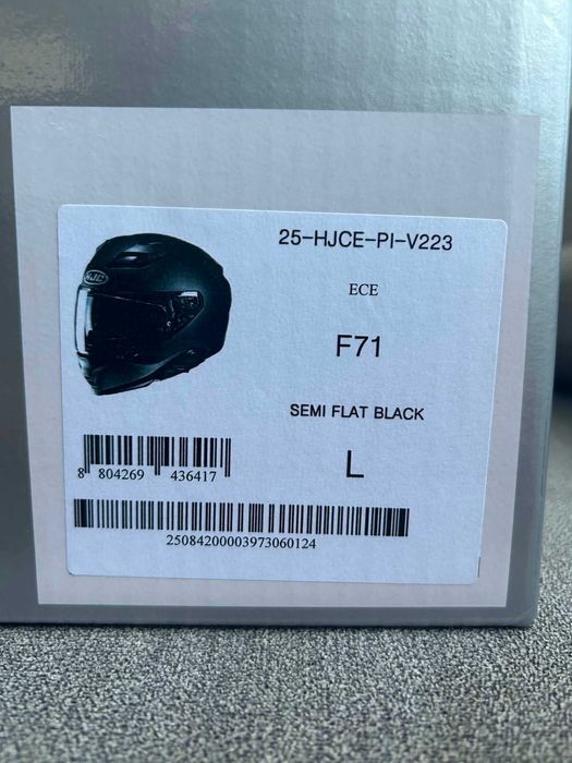 Kask motocyklowy HJC F71 Solid Semi Flat Black