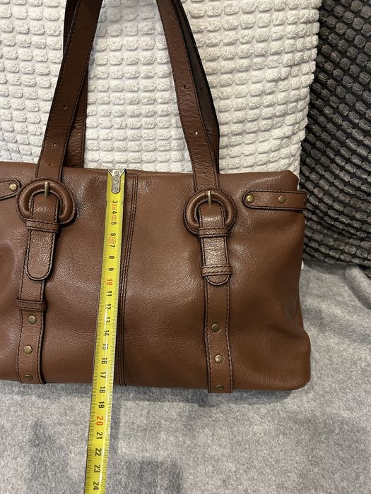 Skorzana elegancka torebka