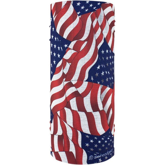 zan headgear motley tube wavy american flag all weather one size