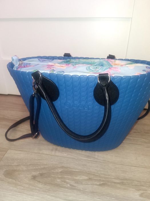 Obag mini knit cobalto z dodatkami