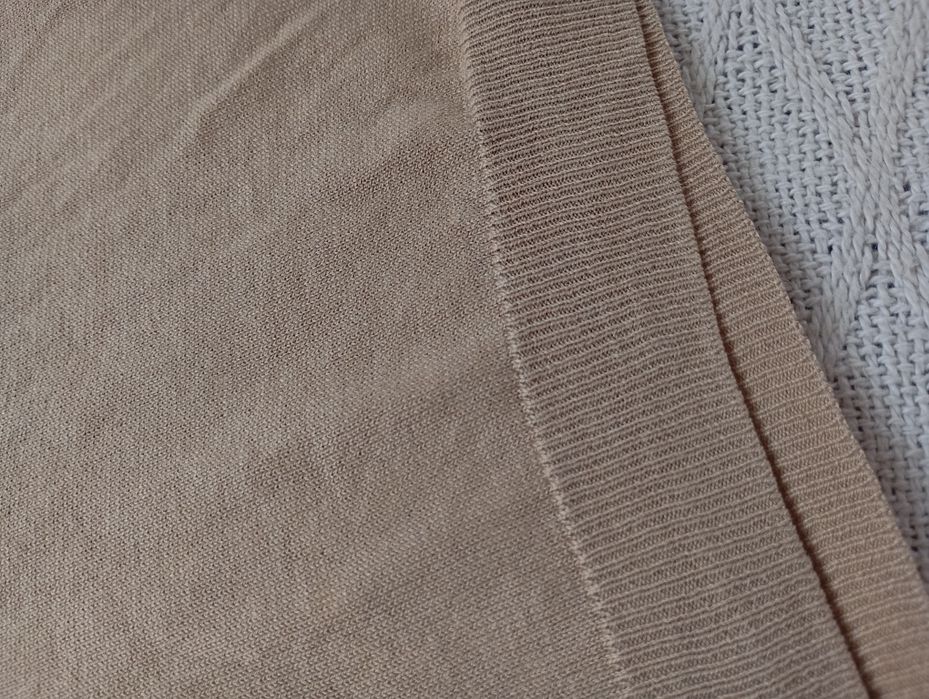MASSIMO DUTTI M-L niesamowity włoski sweterek jedwab i bawełna