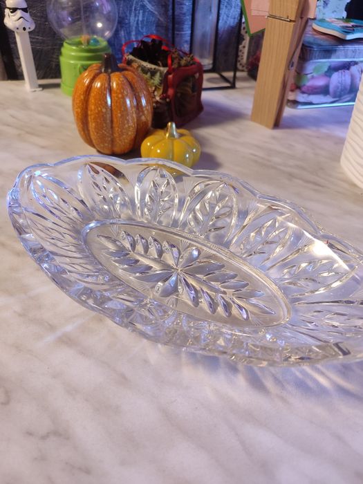 Хрустальні роги 2 шт та цукерниця кришталева