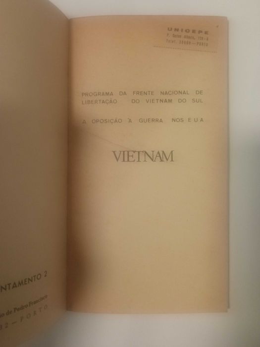Vietnam: Programa da frente Nacional de libertação do Vietnam do Sul