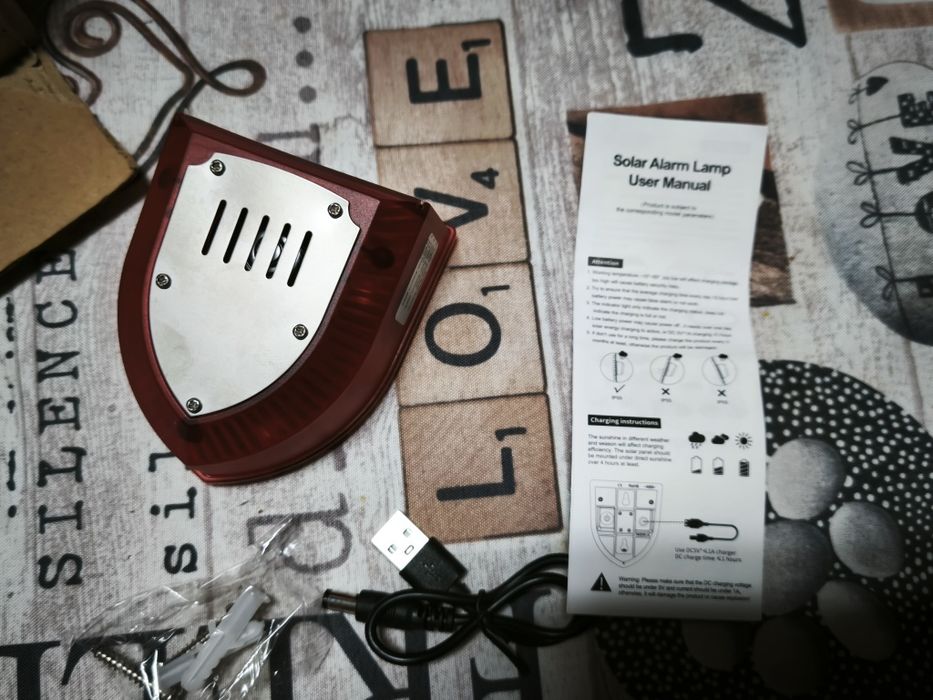 Alarme anti animais com painel solar