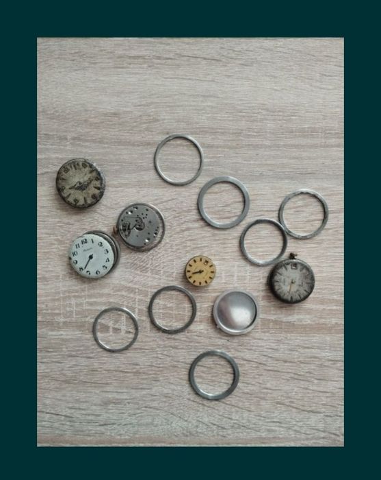 Złom zegarmistrzowski ,koperta tarcza, zegarek