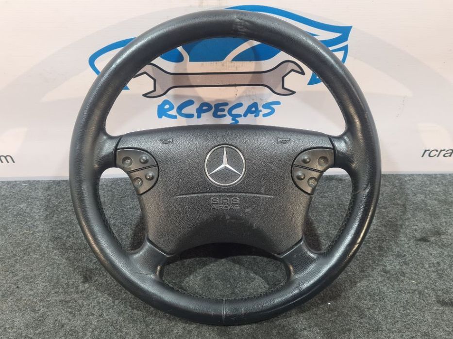 VOLANTE GUIADOR COMPLETO EM PELE MERCEDES BENZ CLASS C W203