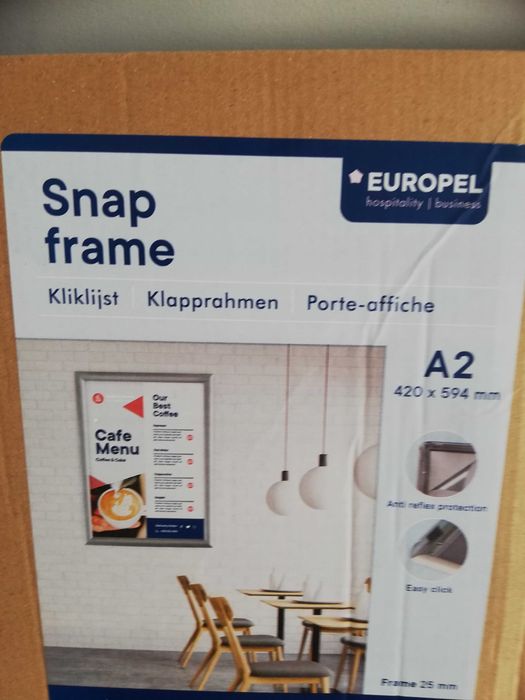 Ramka na zdjęcia na plakat  A2 (42,0 x 59,4 cm) zatrzaskowa