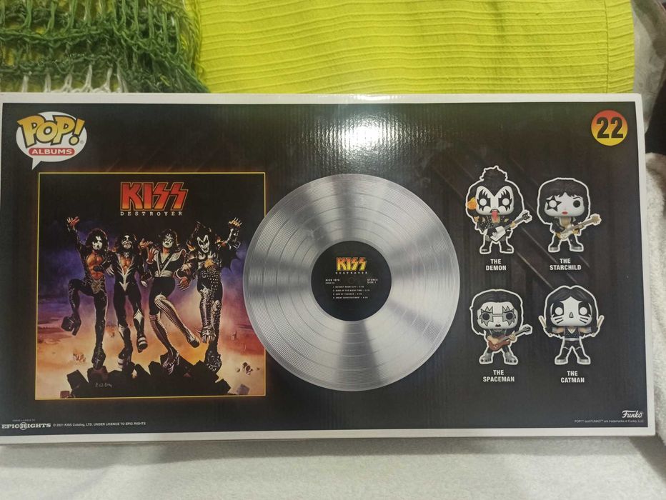Funko pop selados banda kiss special edition glows in the dark