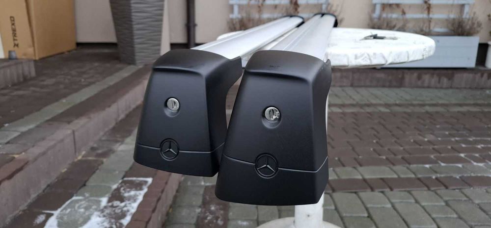 Oryginalny Bagażnik Dachowy Mercedes GLC Coupe Belki Poprzeczki Thule